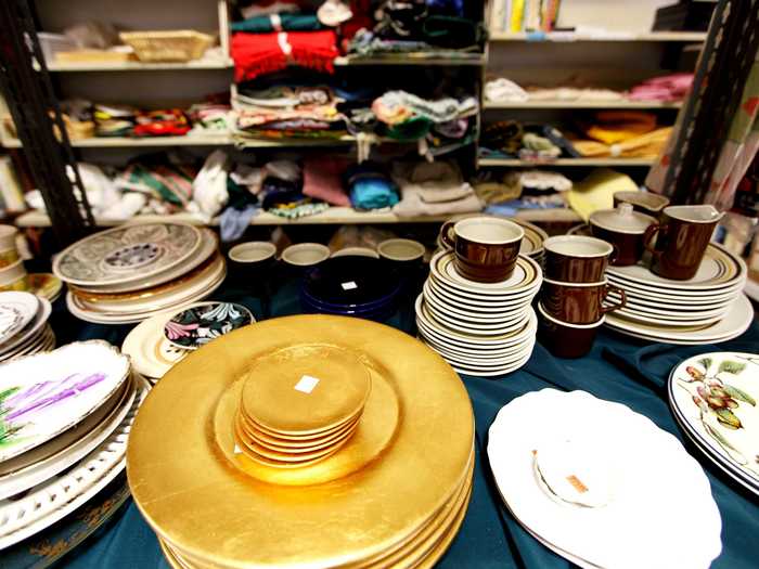 Dishes and cups are the perfect items to buy secondhand.