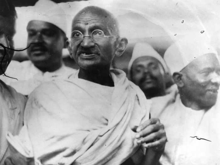 In 1942, Mahatma Gandhi gave his 