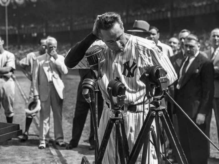 In 1938, Lou Gehrig gave his 