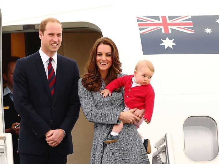 2014: The following year, the Duke and Duchess of Cambridge embarked on a three-week tour of Australia and New Zealand. They followed Princess Diana