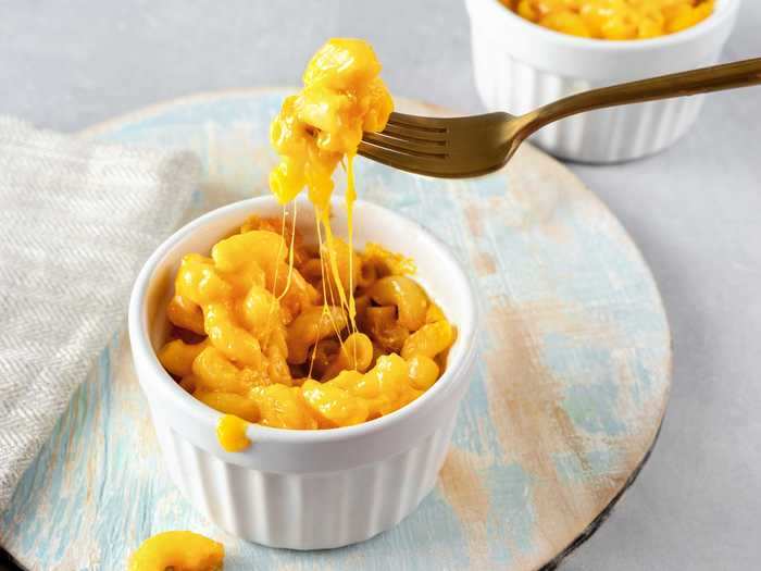 Microwaved mac and cheese would also be a great meal for lunch.