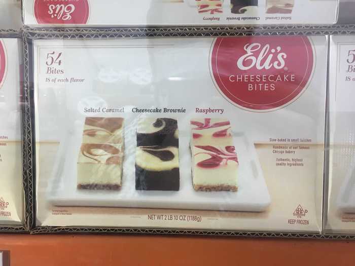 This box of Chicago-made cheesecake bites features three flavors.