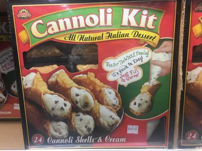 You can make your own cannolis at home using this convenient kit.