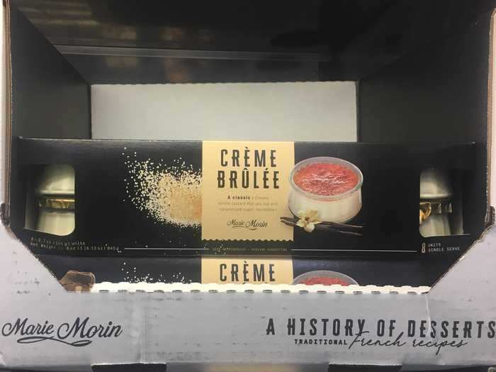 These prepackaged crème brûlées come with extra sugar to sprinkle and torch.