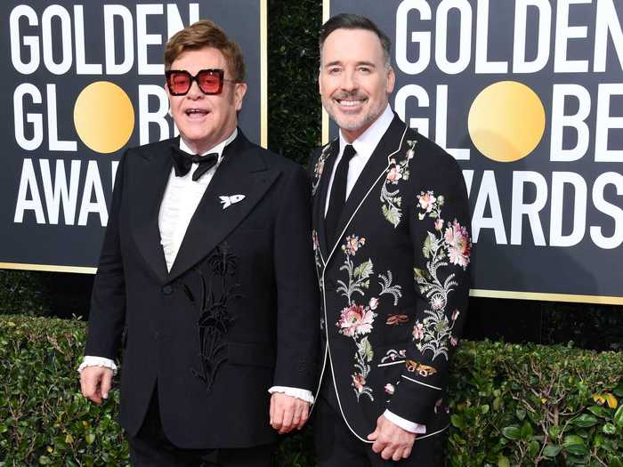 Elton John and David Furnish are 15 years apart in age.