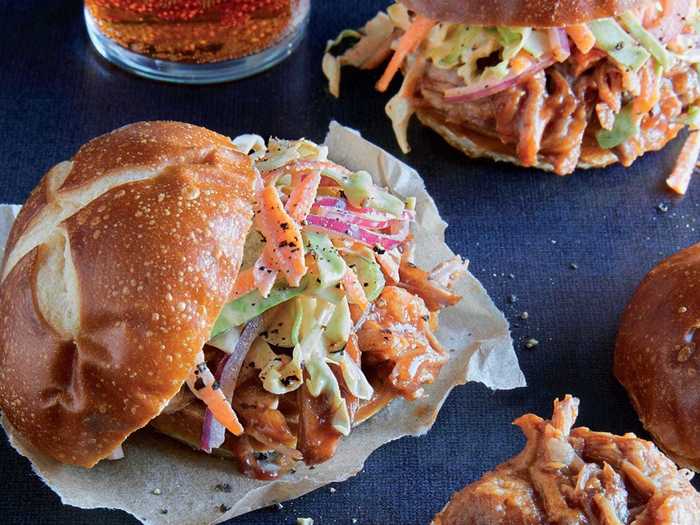 Pork shoulder is a slow-cooker staple you can use to make game day sliders.