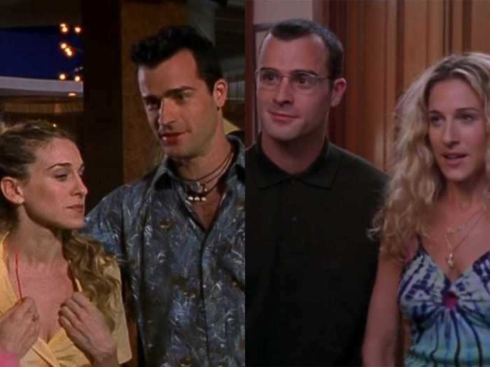 Justin Theroux played two different characters ... both are interested in dating Carrie.