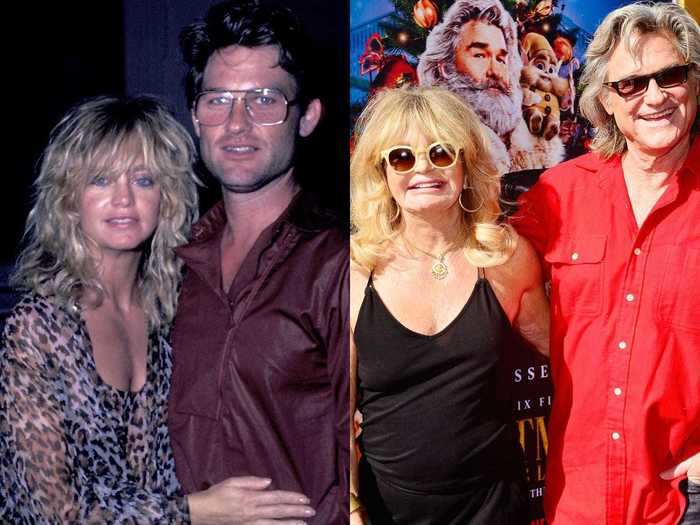 Goldie Hawn and Kurt Russell