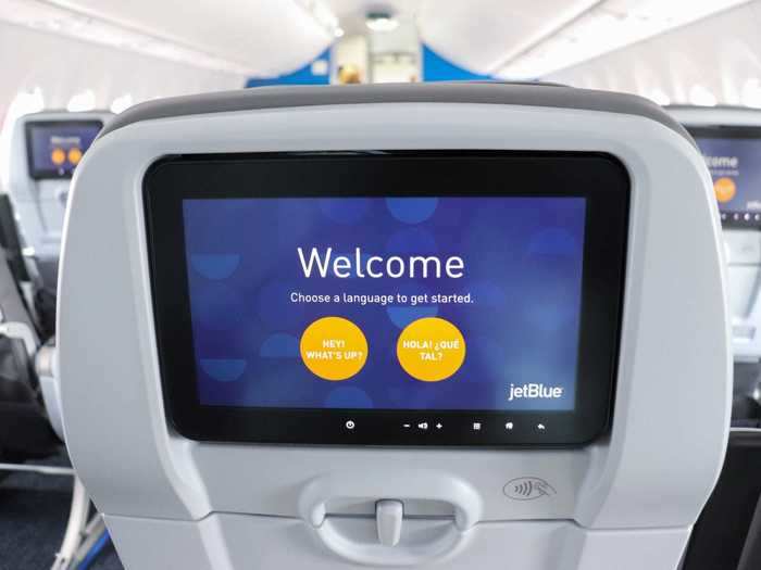 The in-flight entertainment system is top-of-the-line with on-demand movies, television shows, and games for passengers.