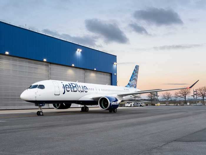 JetBlue has an order for 70 A220s, the smallest jet currently in production with Airbus after the program was taken over from Bombardier.