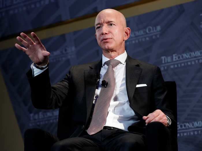 Bezos was a passenger in a helicopter crash in 2003.