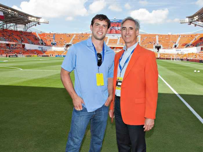 Former Colts QB Andrew Luck inherited some of his skills from dad Oliver, who played QB for the Houston Oilers.