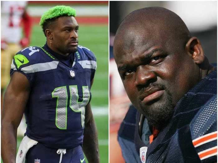 Former Chicago Bears offensive lineman Terrence Metcalf is the father of Seattle Seahawks star receiver DK Metcalf.