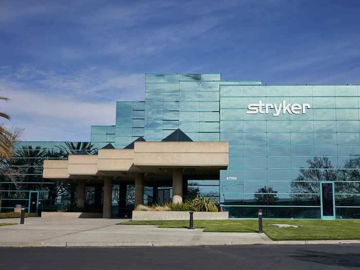 14. Stryker has an overall company rating of 4.4.