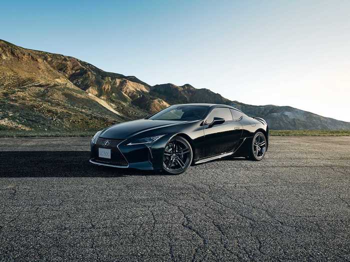 The all-black look is great for the LC 500, which is already a wonderful-looking car.