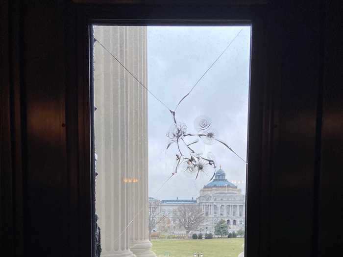 In the House of Representatives, the Capitol staff had done an amazing job cleaning up after the mob. But disturbing signs of what transpired remained.