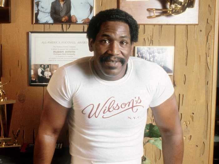 Bubba Smith appeared in the first six "Police Academy" films after leaving football behind.