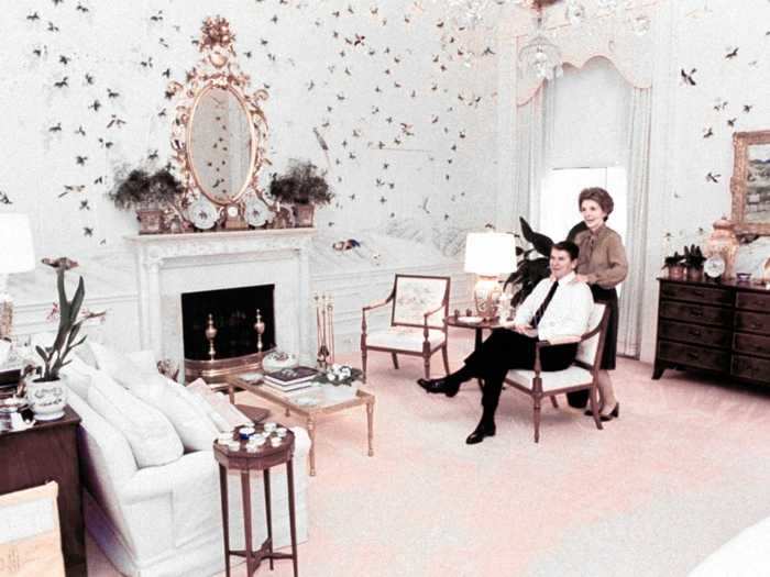 Nancy Reagan said living in the White House was like living in a fancy hotel.