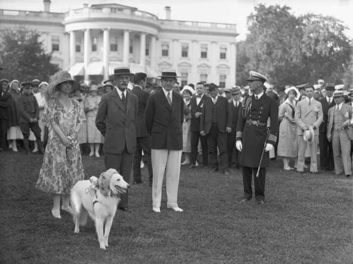The 30th president, Calvin Coolidge, enjoyed spending time in the White House with man