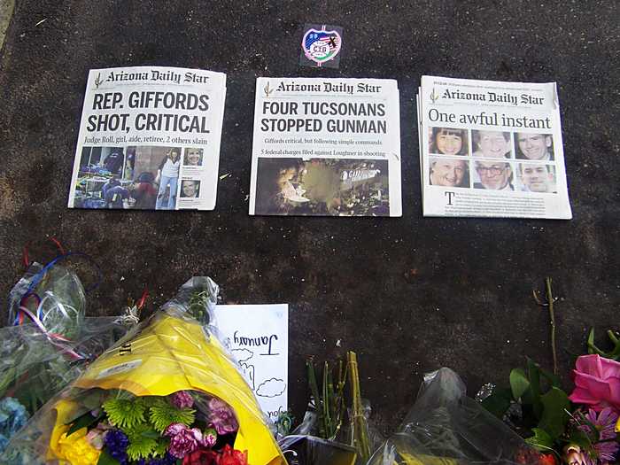 January 8, 2011: Tragedy struck when Giffords was shot in the head while holding a "Congress on Your Corner" event in Tuscon, Arizona.