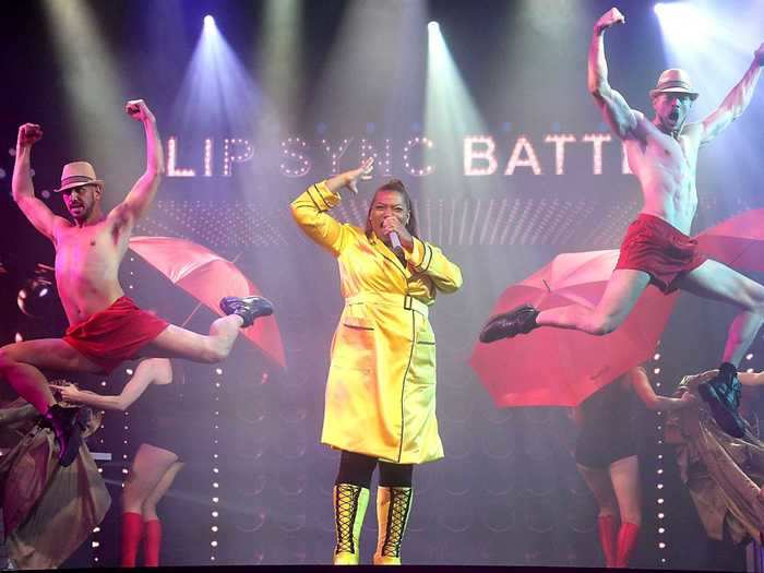 For another show featuring costumed celebrities performing the latest hits, check out "Lip Sync Battle."