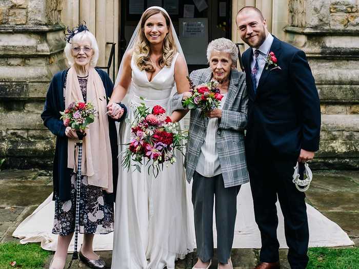 The grandmothers were able to pose for a few pictures before leaving the ceremony.