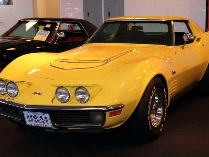 And a yellow 1970 Chevrolet Corvette coupe.