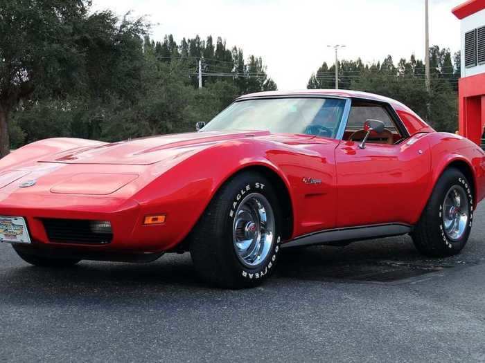 And a red 1974 Chevrolet Corvette convertile.