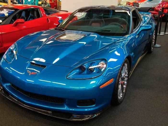 A blue 2010 Chevrolet Corvette ZR1.