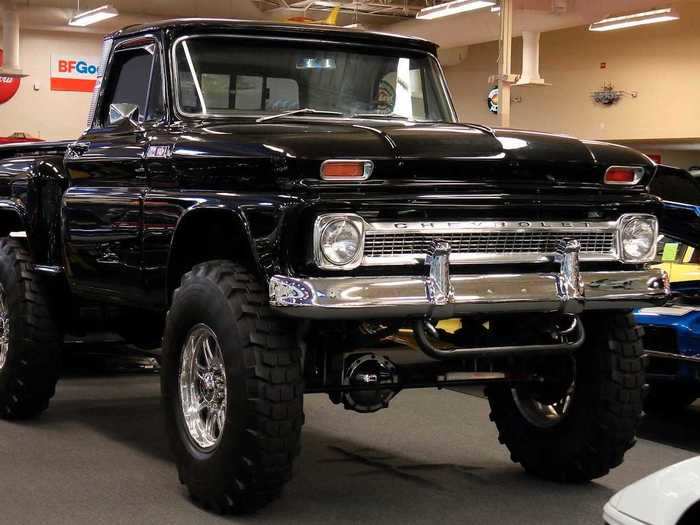 This 1965 Chevrolet C10 pickup truck has a 400-horsepower V8.