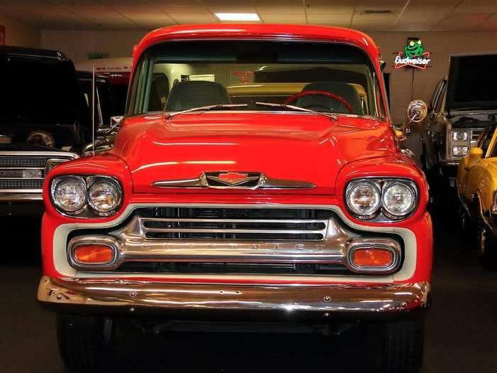 It includes about 200 different muscle cars from all decades. And also there are pickup trucks.