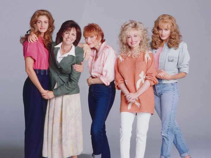 In "Steel Magnolias," Dolly Parton plays Truvy Jones, a salon operator who experiences the emotional highs and lows of life with a group of close friends.