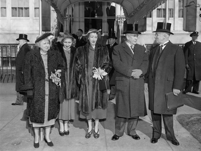 January 20, 1949: Mrs. Truman was accompanied by the couple