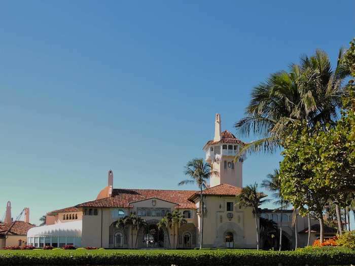 Even with the hedges, Mar-a-Lago