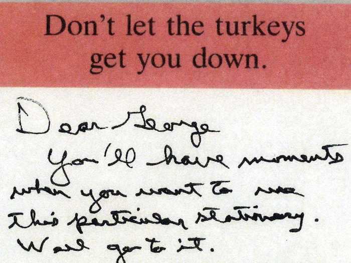 Ronald Reagan welcomed George H.W. Bush with a letter written on some cheeky stationery, starting the tradition of outgoing presidents leaving a letter to their successors.