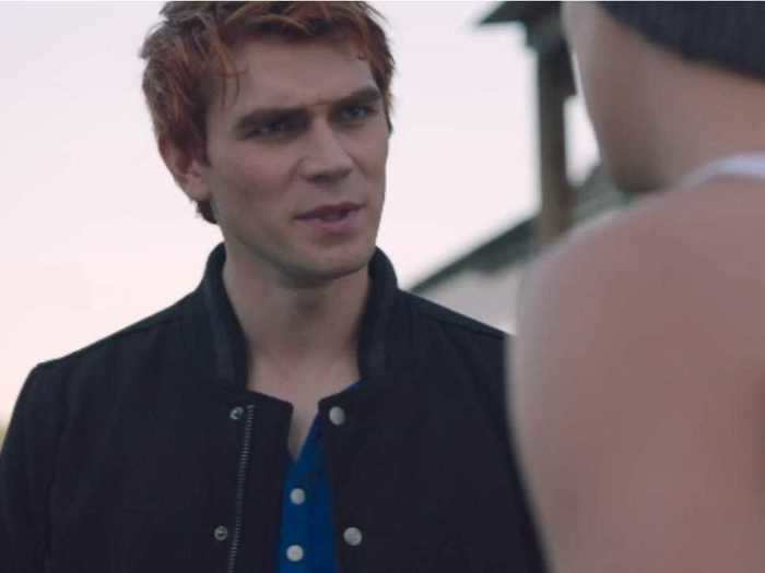 Apa said he had to bleach his eyebrows to play Archie, a process he called "painful."