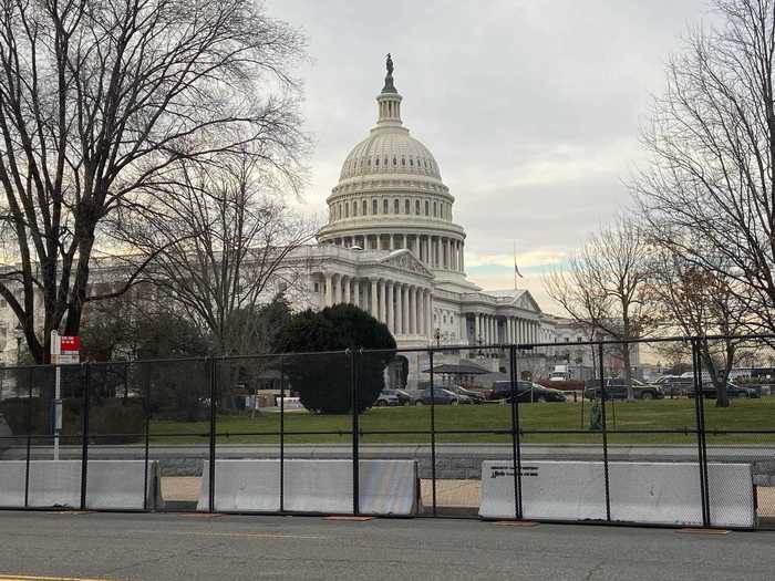 Following the deadly insurrection by pro-Trump rioters earlier this month, the Capitol complex is surrounded by a seven-foot, non-scalable fence.