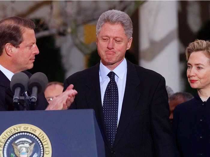 1998-1999: Bill was impeached and acquitted by the House.