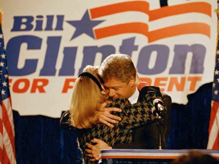 1992: Bill was elected 42nd President of the United States and Hillary became first lady.