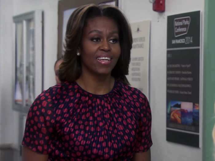 Michelle Obama played herself on season six.