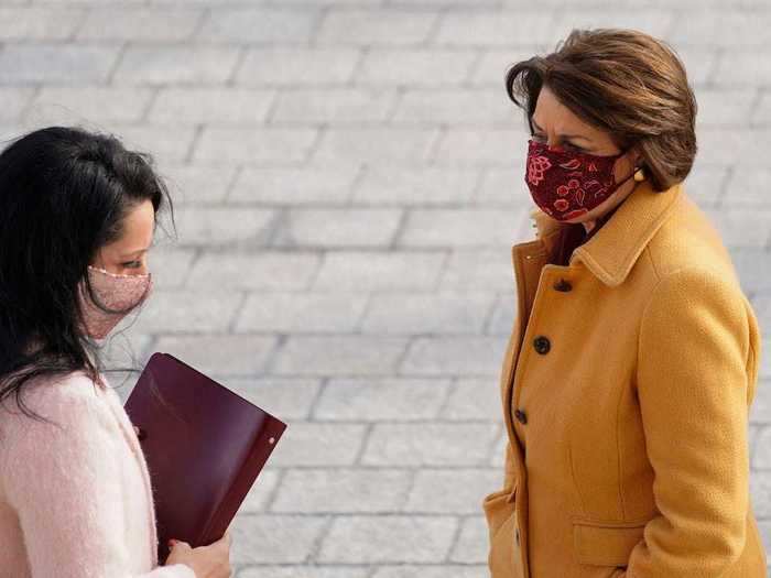 Sen. Amy Klobuchar wore the same coat from the day she announced her run for the presidency.