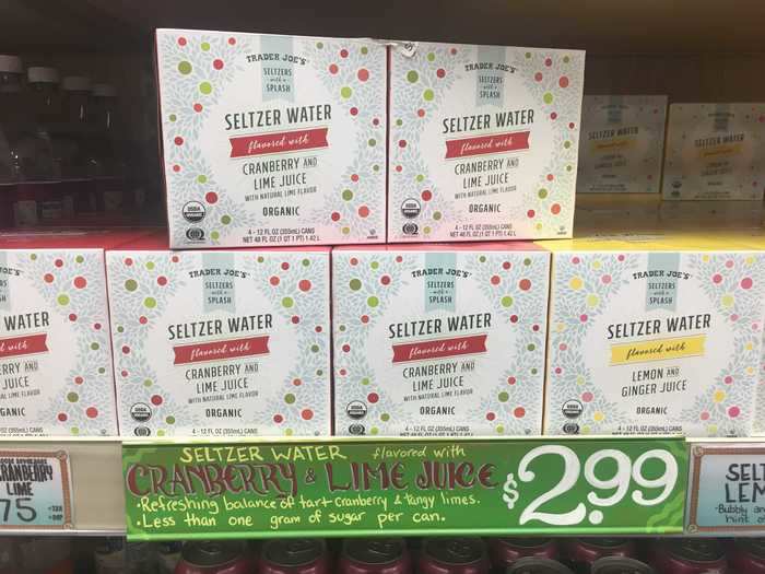 If sparkling water is your preference, try Trader Joe