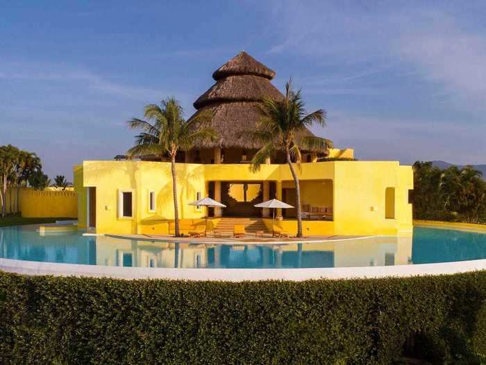 The villa is also available to rent via Airbnb for a "luxury stay" costing about $7,400 a night. The listing says that the home is located in Costa Careyes, between Puerto Vallarta and Manzanillo in Mexico.