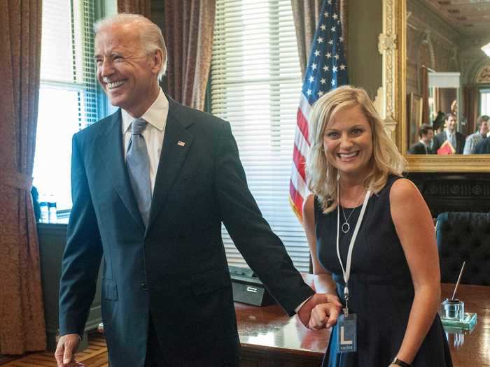 Joe Biden appeared on two episodes of the show, making Amy Poehler