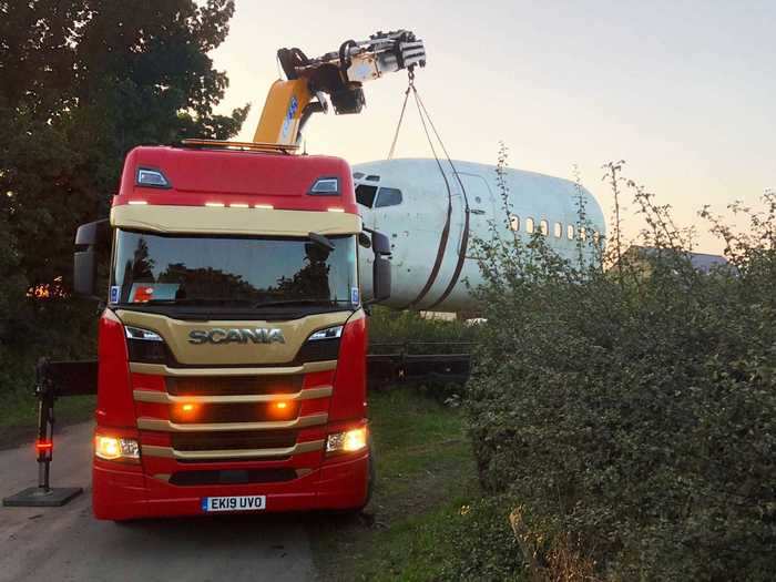 "It was just a funny sight to see, because I live in a very rural area. Most things you see down my lane are tractors and trailers, not aircraft," he said.