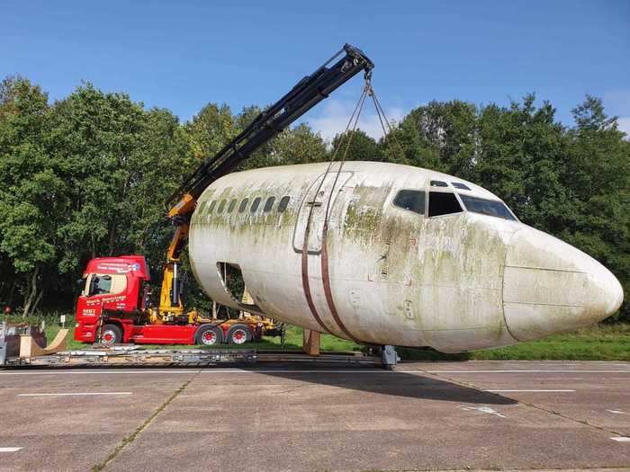 The aircraft turned quite a few heads on the highway, especially in Jones