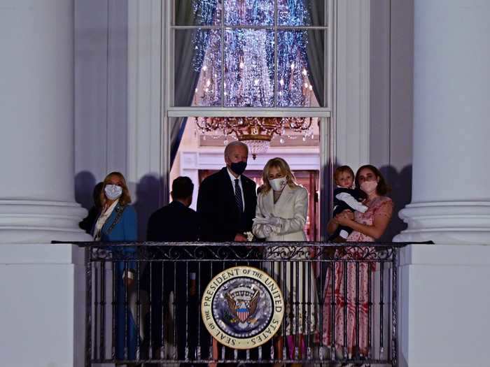 A second-floor balcony commissioned by Former President Truman overlooks the South Lawn.