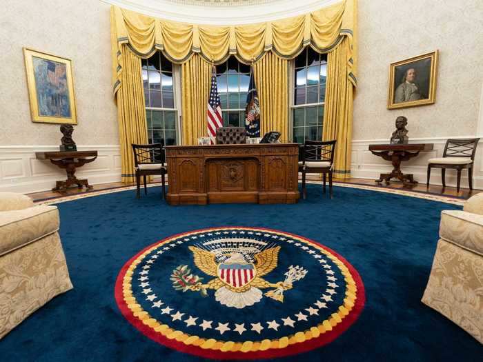 Among them is the Oval Office, the president