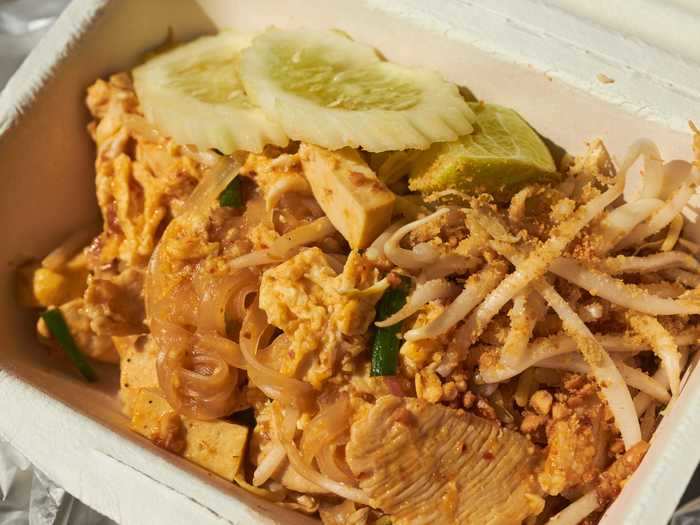 Pad thai is a classic and tasty dish.