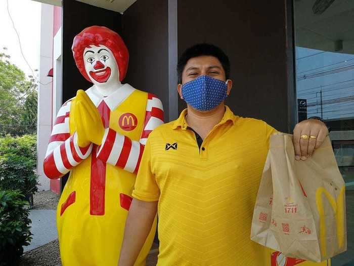 Masks have become a mainstay for McDonald